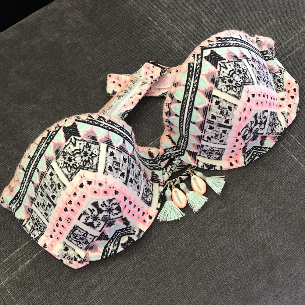 Victoria Secret Pink Push Up Swim Top